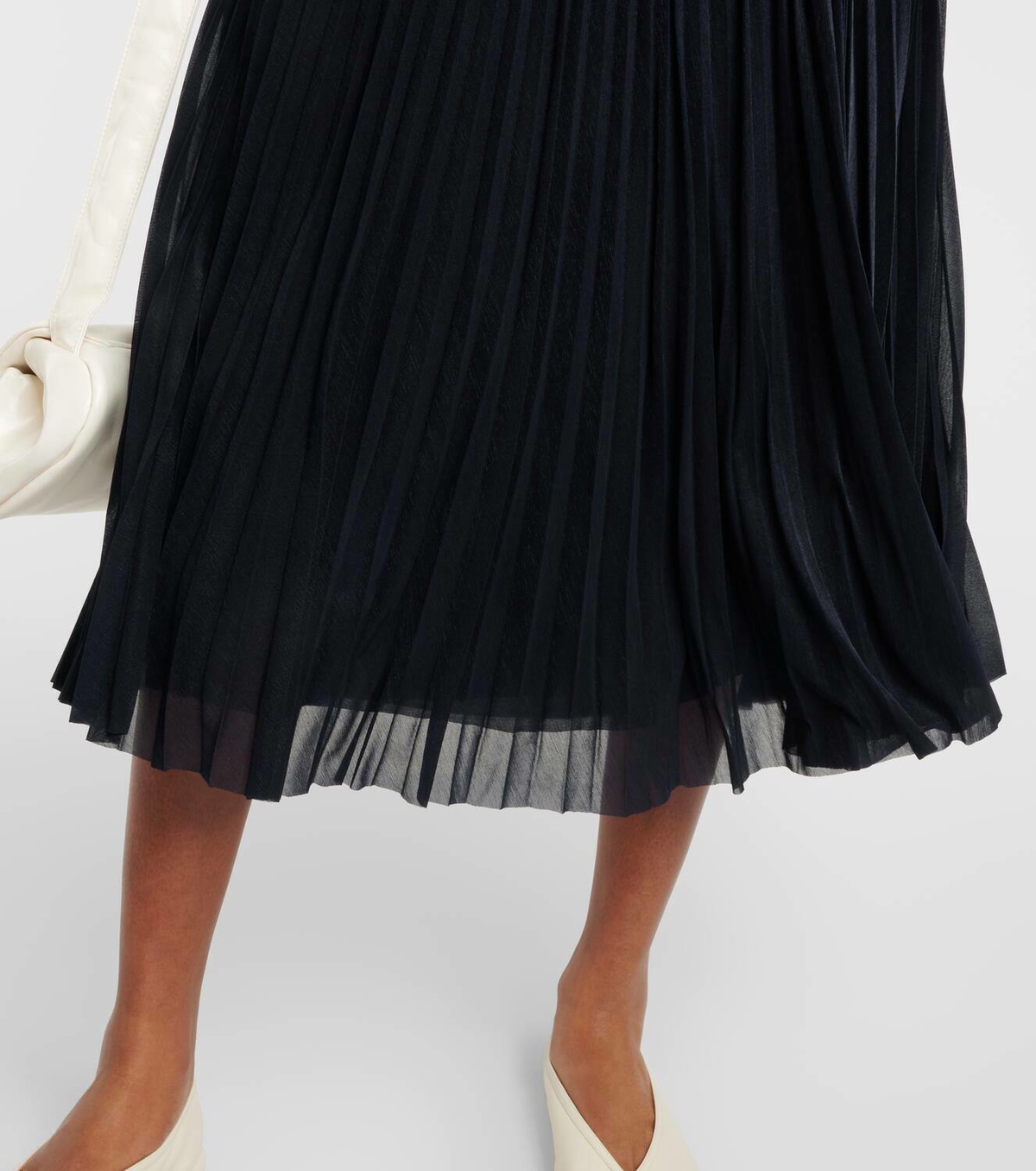 Proenza Schouler Niki pleated sheer jersey midi dress Proenza Schouler