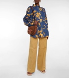 Lee Mathews Floral ramie shirt