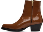 Ernest W. Baker Tan Western Boots