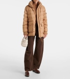Moncler Caradoc logo corduroy crossbody bag