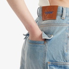 Off-White Women's Denim Cargo Shorts in Bleach No Colour