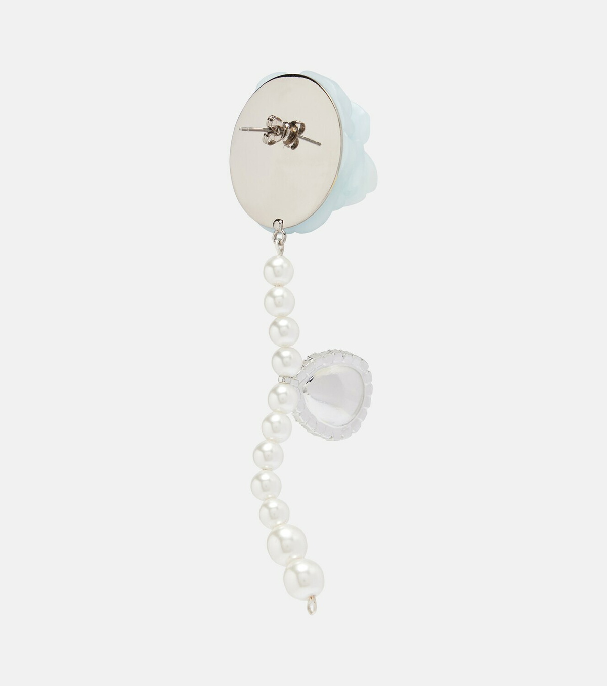 Magda Butrym Rose embellished drop earrings