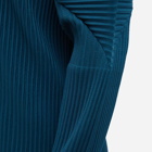 Homme Plissé Issey Miyake Men's Long Sleeve Pleat T-Shirt in Steel Blue