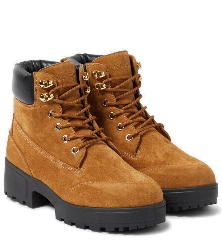 Photo: Givenchy Trekker suede combat boots