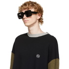 Loewe Black Textured Square Sunglasses