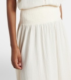 Velvet Mazie cotton gauze midi skirt