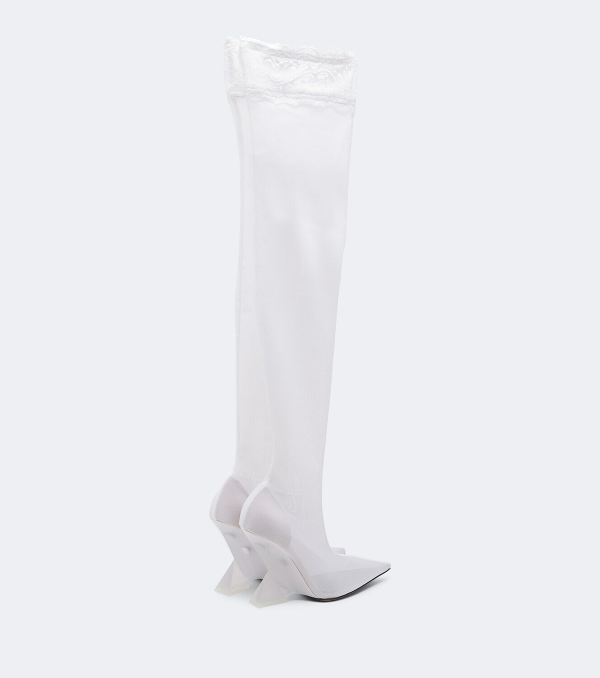 The Attico Cheope mesh over-the-knee boots
