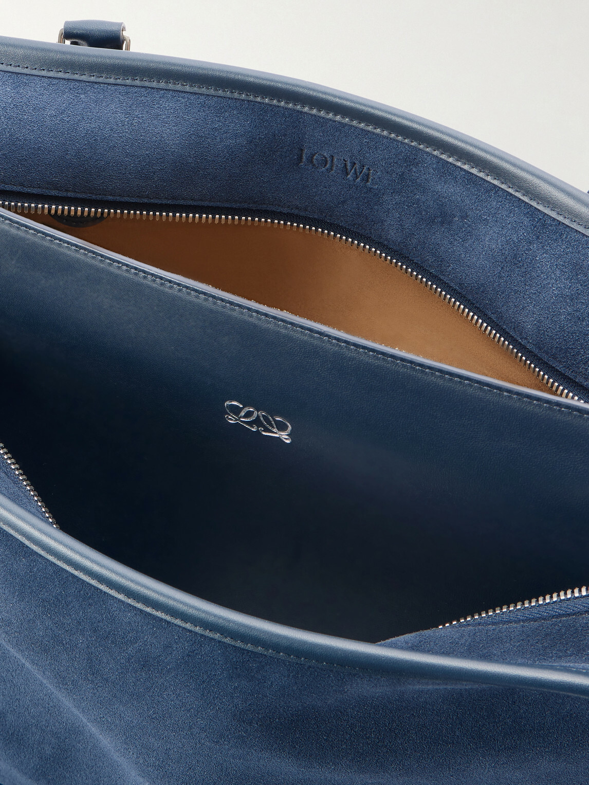 LOEWE - Amazona 180 Leather-Trimmed Suede Tote Bag