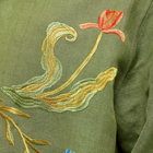 Sky High Farm Men's Embroidered Garden Shirt in Green
