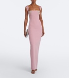 Rachel Gilbert Malia embellished crêpe corset gown
