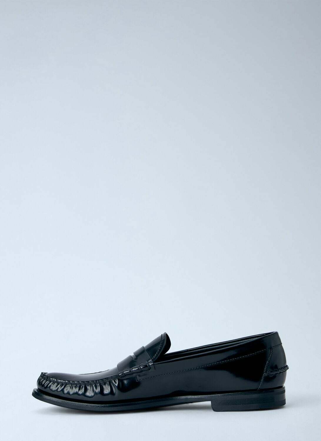 Prada Brushed Leather Loafers