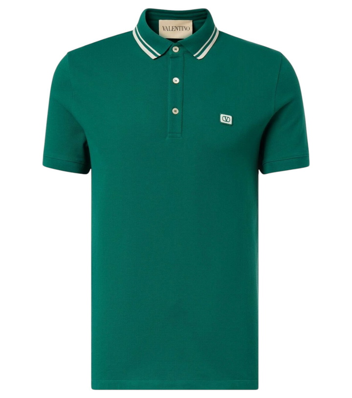 Photo: Valentino VLogo cotton piqué polo shirt