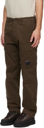 C.P. Company Khaki Stretch Sateen Regular Cargo Pants