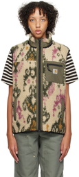 Carhartt Work In Progress Beige & Khaki Prentis Vest