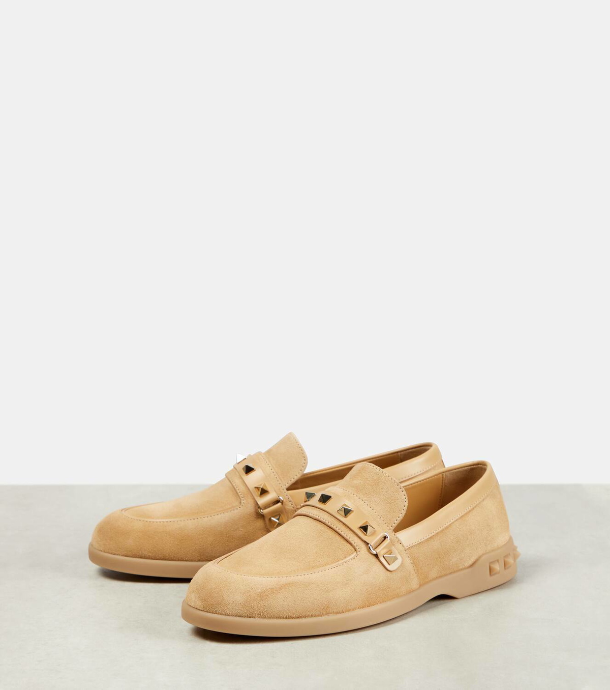 Valentino Garavani Suede Upper Loafers With Whipstitching - NWT Valentino Garavani Leisure Flows suede loafers Valentino  main image 3
