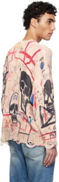R13 Multicolor Printed Oversized Sweater