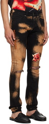 Ksubi Black Van Winkle Hellfire Jeans