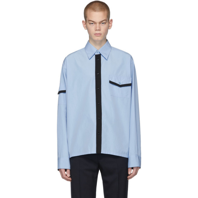 Photo: Marni Blue Jersey Contrast Shirt