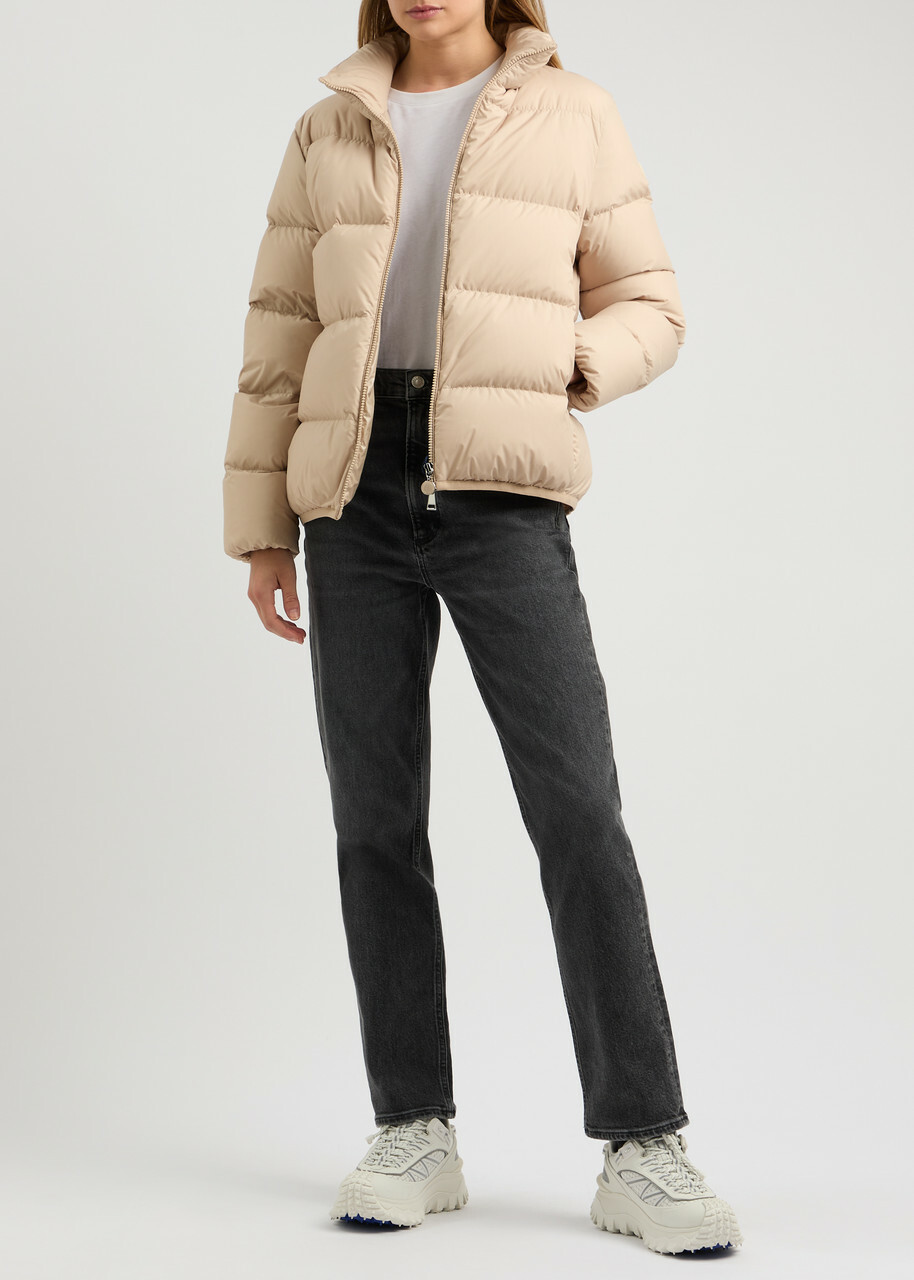 ◆シンプルで使いやすい◆ Moncler Abbadia Moncler Abbadia Quilted Shell Jacket Beige Moncler