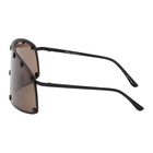 Rick Owens Brown Shielding Sunglasses