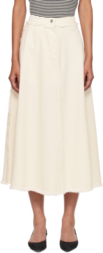 Photo: Weekend Max Mara Off-White Alvaro Midi Skirt