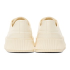 Jil Sander Off-White Leather Platform Sneakers