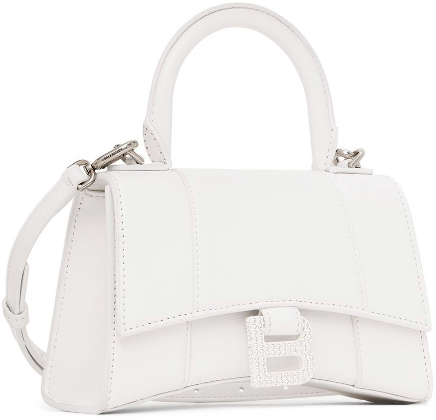 Balenciaga White Hourglass Bag Balenciaga