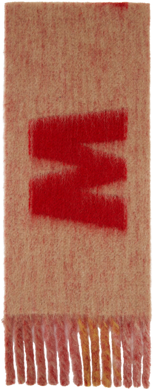 Marni Multicolor Logo Scarf Marni