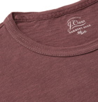 J.Crew - Garment-Dyed Slub Cotton-Jersey T-Shirt - Men - Burgundy