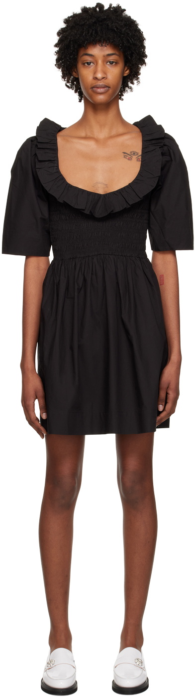 black shirred mini dress Dark Muse Ponte Shirred Mini Dress – KCoutureBoutique main image 0