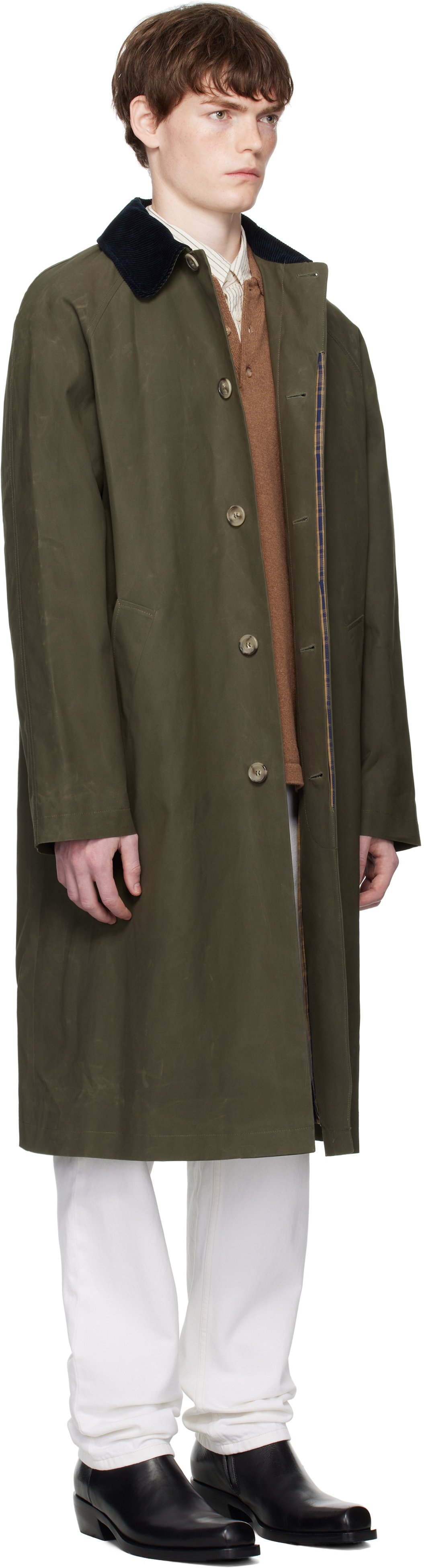 A.P.C. Khaki Gaspard Mac Raincoat
