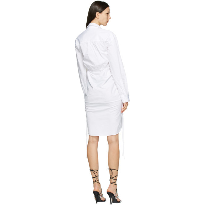 Christopher Esber White Cummerbund Lace Shirt Dress Christopher Esber Christopher Esber White Cummerbund Lace Shirt Dress Christopher Esber