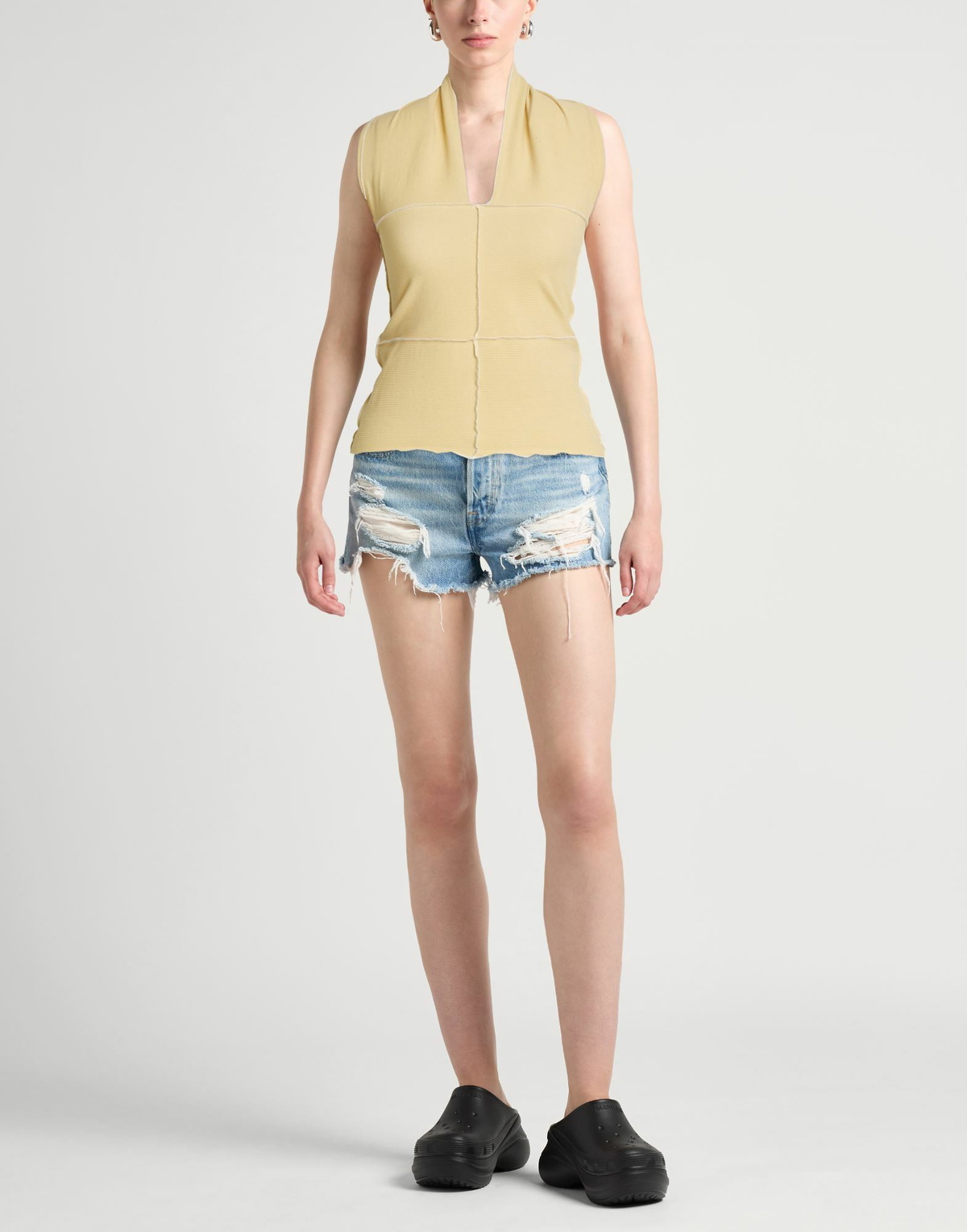 Baserange Womens Top Pastel in Yellow