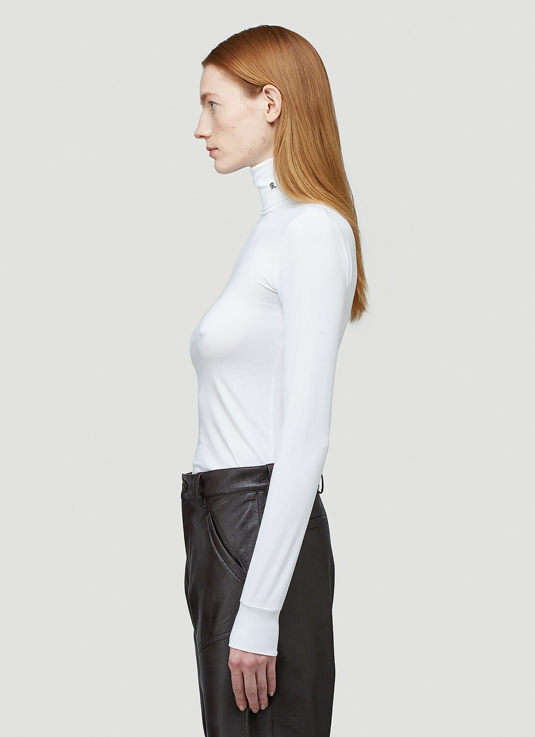 Raf Simons R-Embroidered Turtleneck Top