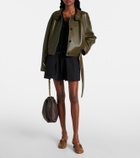 Loewe Pebble 45 leather mules