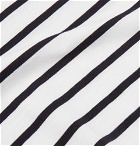 Sandro - Striped Pima Cotton-Jersey T-Shirt - Men - White