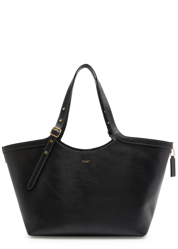 Photo: Coach Gramercy Grained Leather Tote - Black - One Size