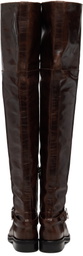 Coperni Brown Belt High Cavalier Tall Boots