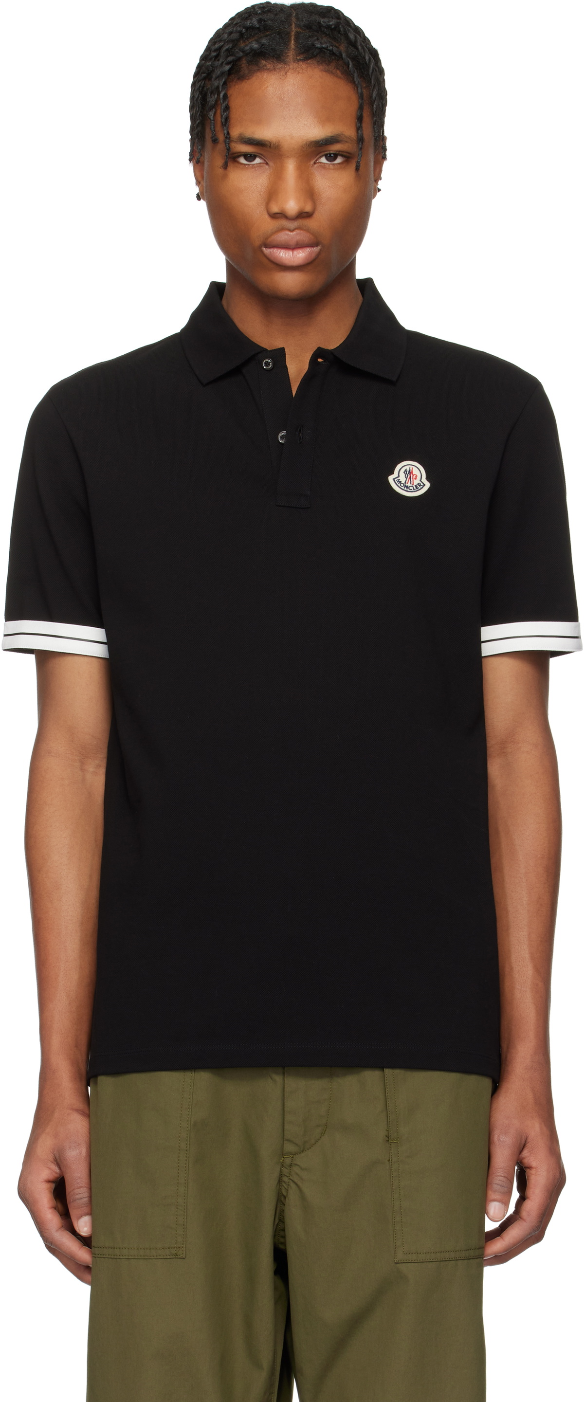 Moncler Black Archivio SS Polo Moncler