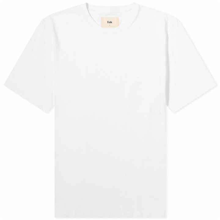 Photo: Folk Men's Pocket Nep Assembly T-Shirt in White