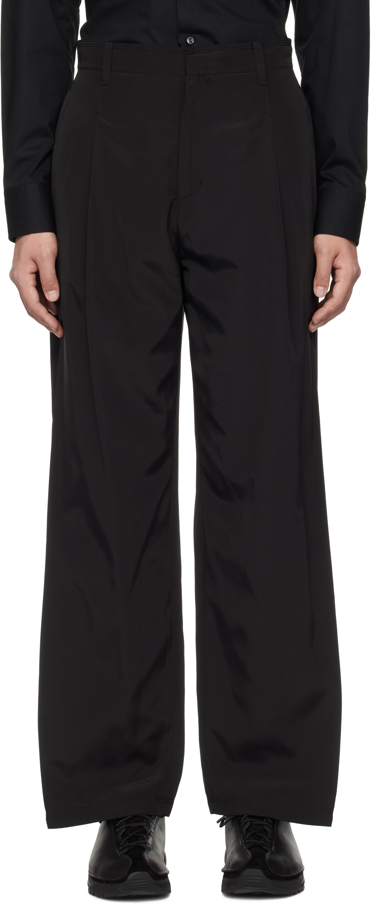 lesugiatelier Black Work Trousers