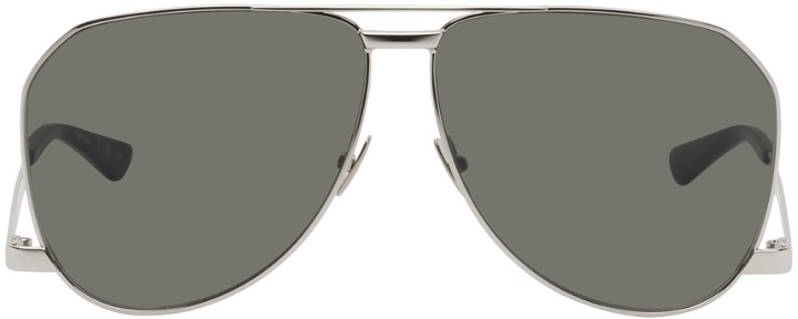 Photo: Saint Laurent Silver SL 690 Dust Sunglasses
