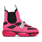 Prada Pink Cloudbust High-Top Sneakers