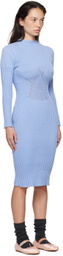 Isa Boulder Blue Raven Midi Dress