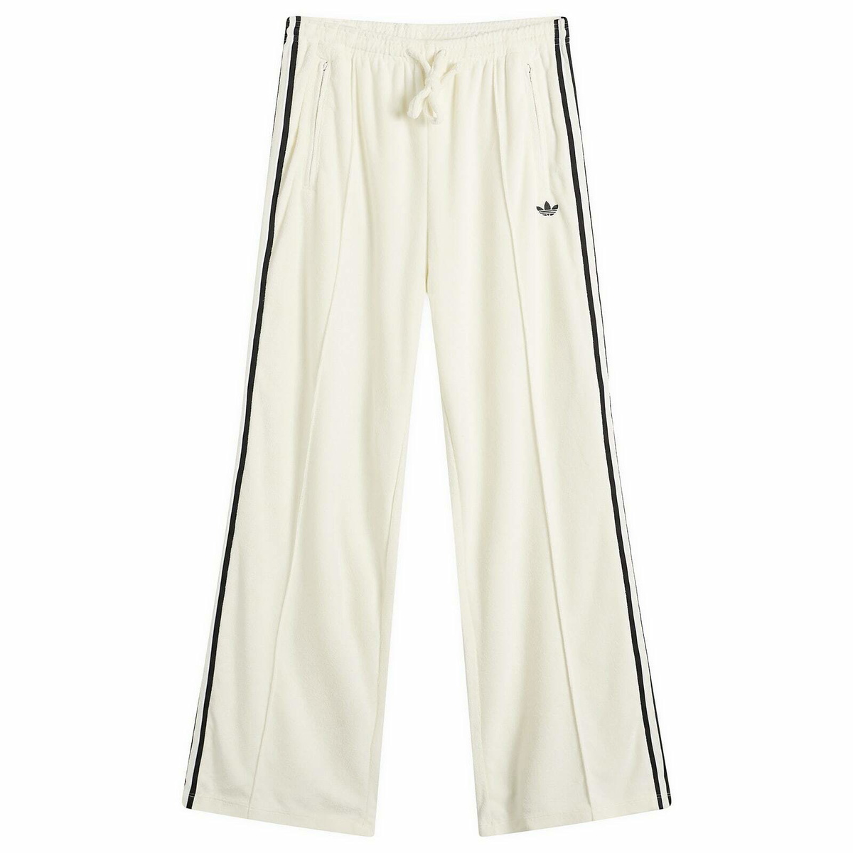 Adidas Women's Terry Towel Track Pants in Off White