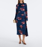 Erdem Floral jersey midi dress