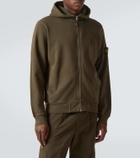 Stone Island Compass cotton zip-up hoodie