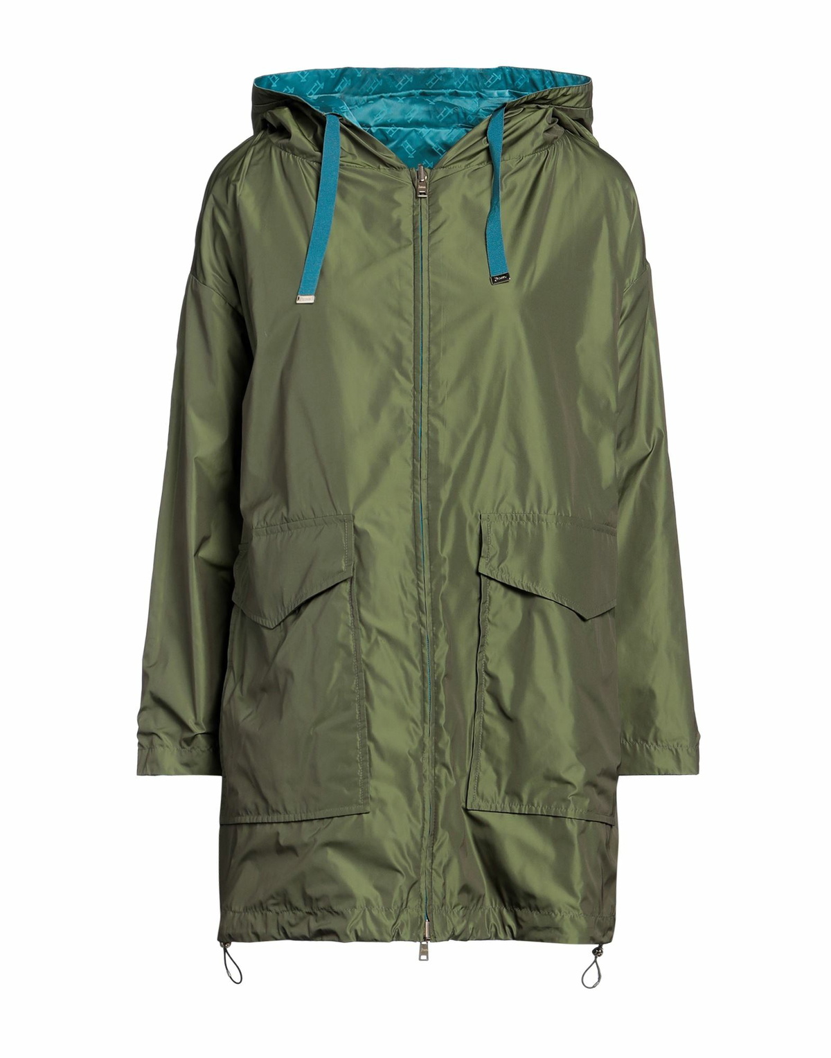 Herno Womens Overcoat & Trench Coat Turquoise