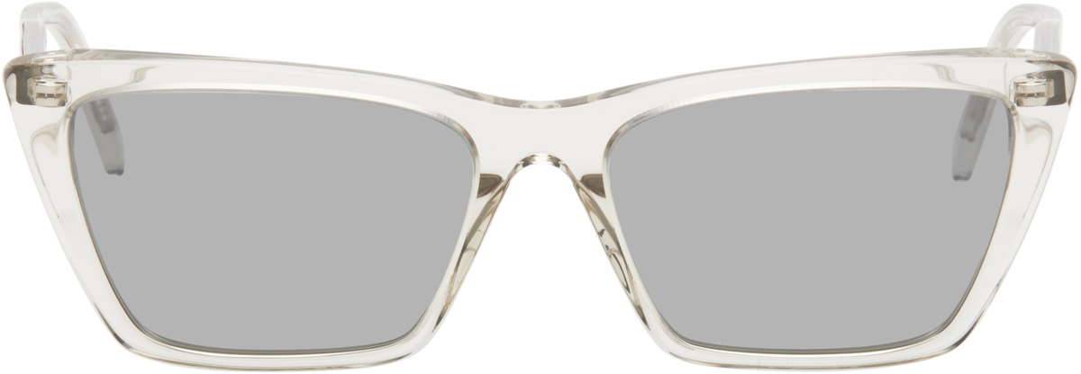 Saint Laurent Beige SL 737 Mica Thin Sunglasses Saint Laurent