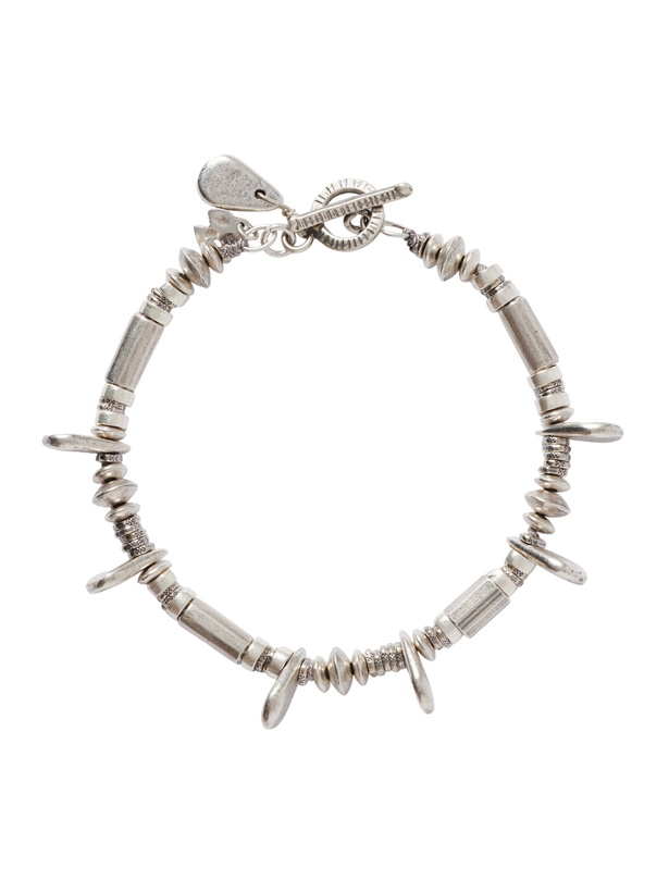 Photo: Peyote Bird - Platero Sterling Silver Multi-Stone Beaded Bracelet